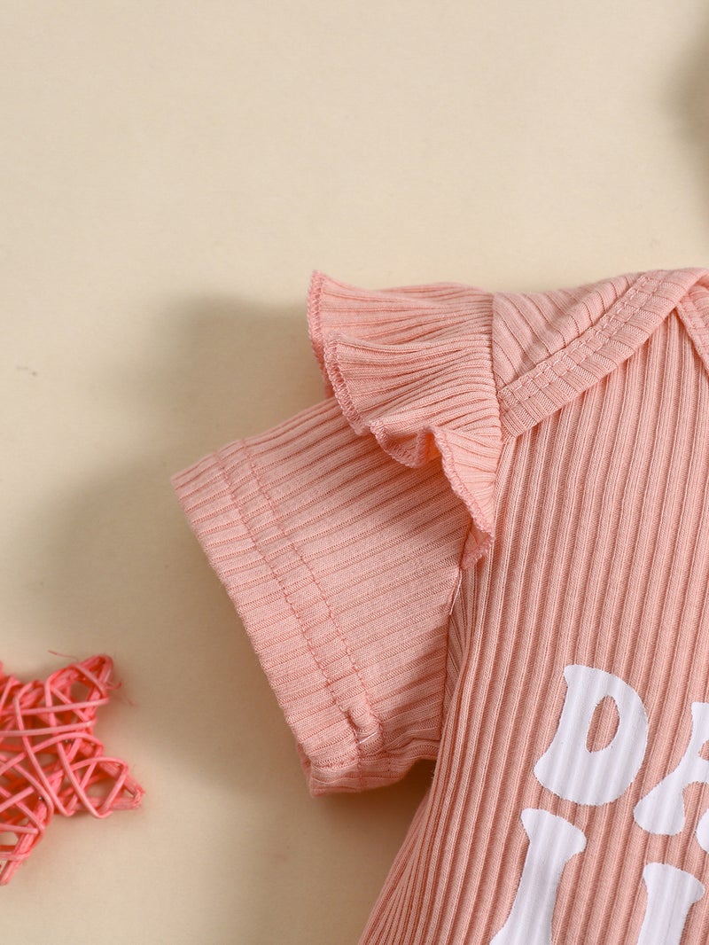 2024 E-Commerce Ly Supply Ins Ruffled Short Sleeve Hatshirt Double Skirt Hatshirt Three-Piece Set - Image 5