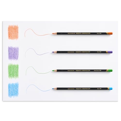 Derwent Chromaflow Pencils, Set of 100 in Tin, 3.5mm Round Core, Premium Core Strength, Blendable with Smooth Texture, Ideal for Drawing, Colouring & Layering, Professional Quality, 2306262 - Image 3