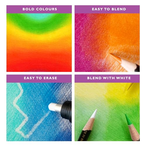 Derwent Chromaflow Pencils, Set of 100 in Tin, 3.5mm Round Core, Premium Core Strength, Blendable with Smooth Texture, Ideal for Drawing, Colouring & Layering, Professional Quality, 2306262 - Image 5