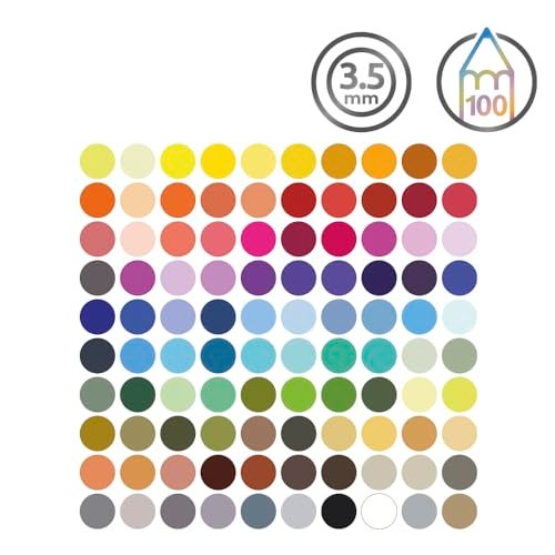 Derwent Chromaflow Pencils, Set of 100 in Tin, 3.5mm Round Core, Premium Core Strength, Blendable with Smooth Texture, Ideal for Drawing, Colouring & Layering, Professional Quality, 2306262 - Image 2