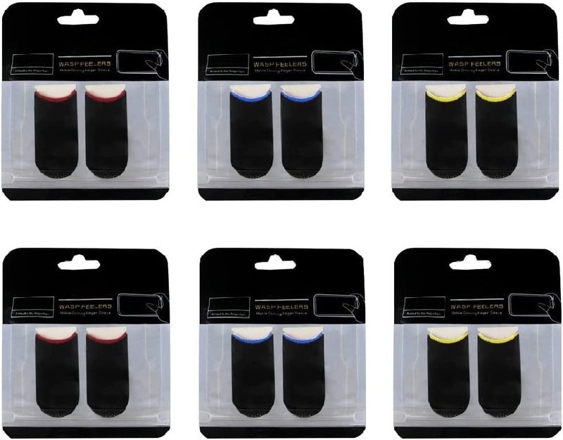 SKYCELL Gaming Finger Sleeves – Premium Thumb Sleeves for PUBG & Mobile Gaming (3 Pairs with Black Pouch) - Image 5