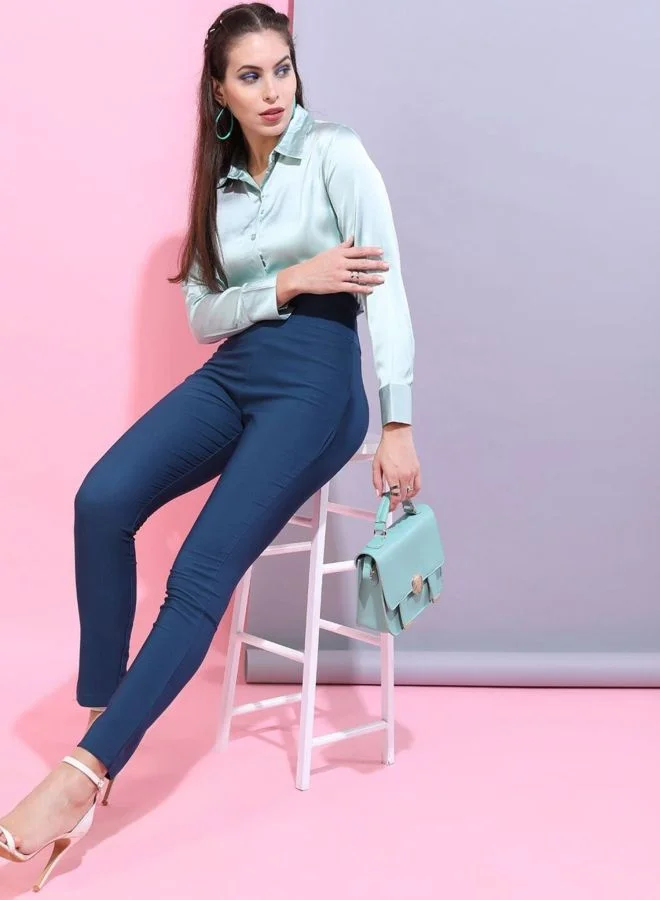 Freehand  Women Skinny Fit Solid High Rise Jegging for Women | Best Price UAE