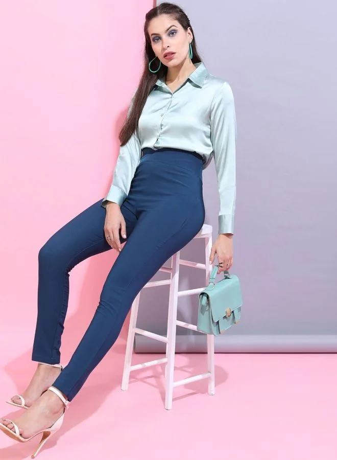 Freehand  Women Skinny Fit Solid High Rise Jegging for Women | Best Price UAE