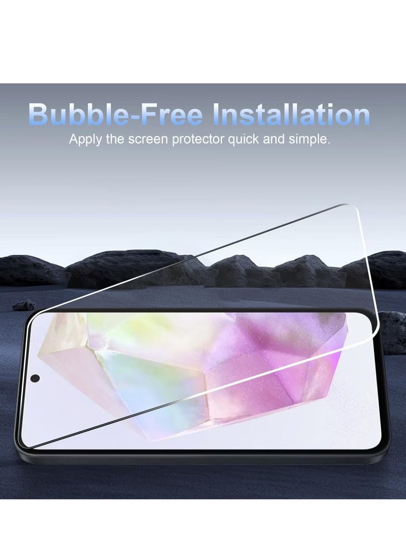 TIGER Samsung Galaxy A55 5G Screen Protector Pack of 3 – Bubble-Free, Full Coverage, Ultra-Clear Anti-Scratch, Shatterproof Tempered Glass for Maximum Protection – Perfect Fit for Samsung Galaxy A55 5G - Image 2