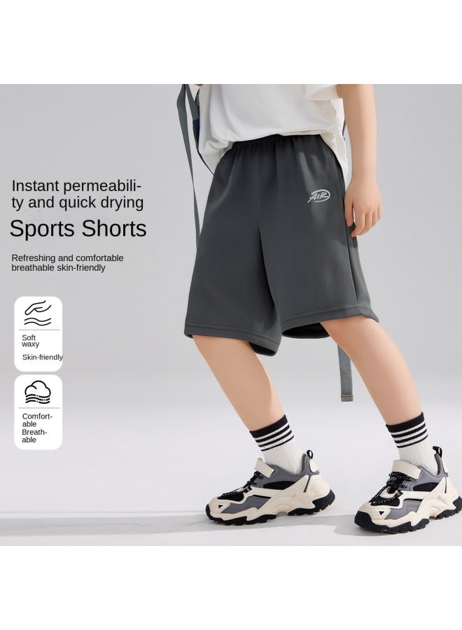 abckids Quick-dry Shorts For Boys, 2025 Summer Mid-to-large Children's Athletic Shorts, Teenagers' Five-point Shorts - Image 2