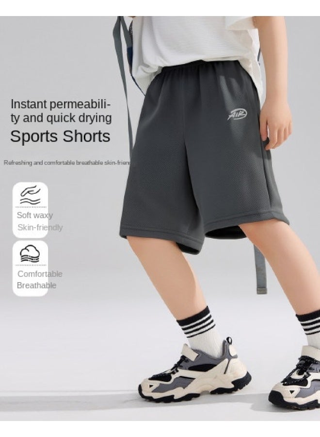 abckids Quick-dry Shorts For Boys, 2025 Summer Mid-to-large Children's Athletic Shorts, Teenagers' Five-point Shorts - Image 1