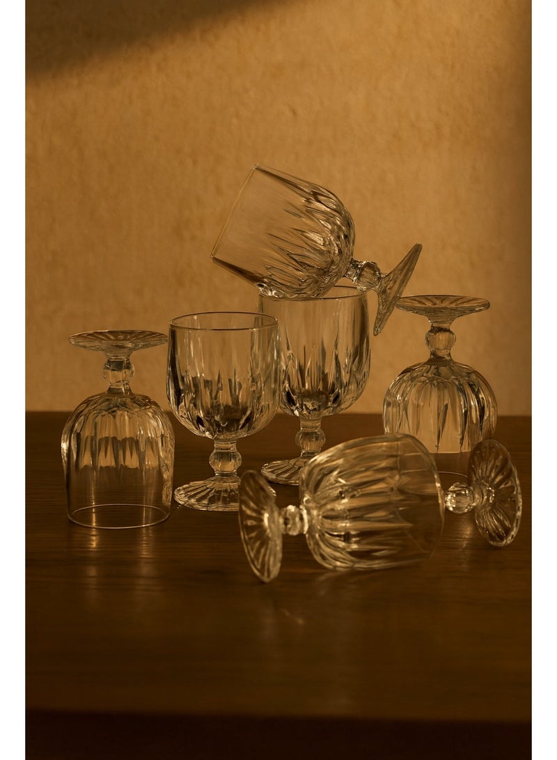 Delisoga Set of 6 Pure Glass Juice Glasses Clear 240 ml - Image 1