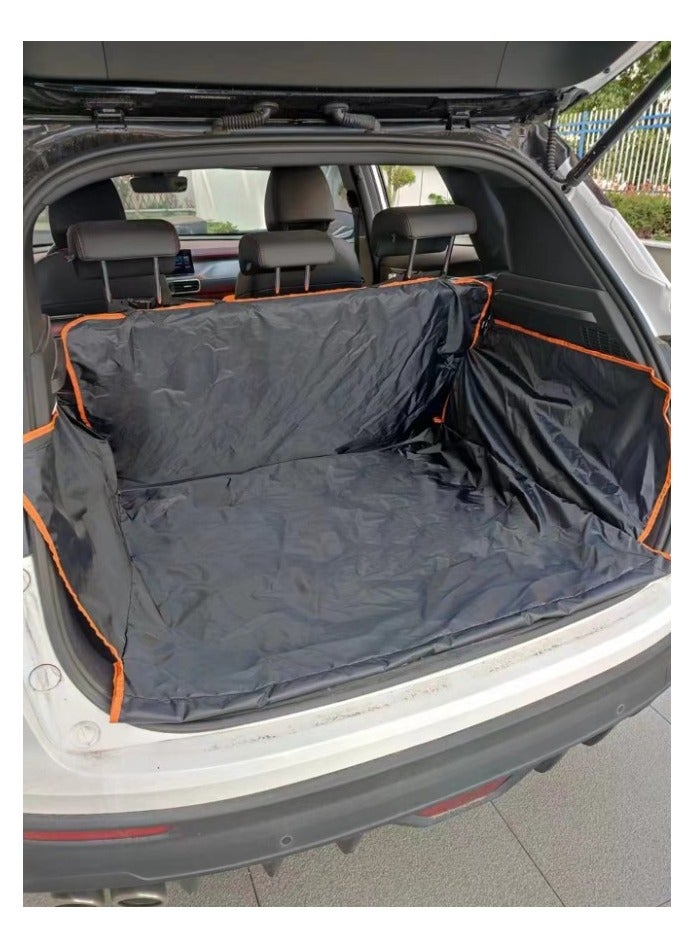 Generic Multi-use car back seat and trunk cover for pets and to protect mattresses, waterproof with sides  - Image 2