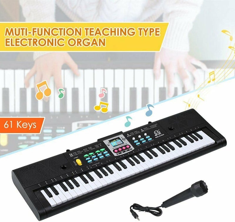 klarakoKeyboard Piano 61klarakoKey Digital Piano Organ with Microphone Kit for Home Stage - Image 2