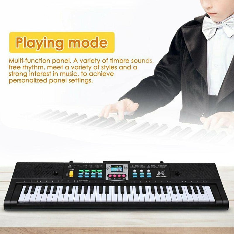 klarakoKeyboard Piano 61klarakoKey Digital Piano Organ with Microphone Kit for Home Stage - Image 4
