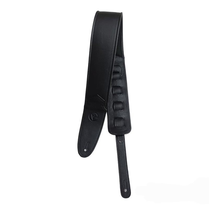 Ve CREATION Leather Guitar Strap for BASS, ELECTRIC, ACOUSTIC & HEAVY Guitars | 3" Wide Soft Padded | Adjustable 42"-56" | | Extra Comfort Padding (VEG-0021) - Image 2