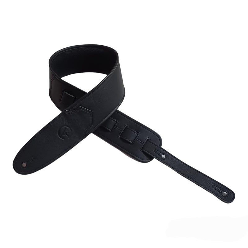 Ve CREATION Leather Guitar Strap for BASS, ELECTRIC, ACOUSTIC & HEAVY Guitars | 3" Wide Soft Padded | Adjustable 42"-56" | | Extra Comfort Padding (VEG-0021) - Image 3