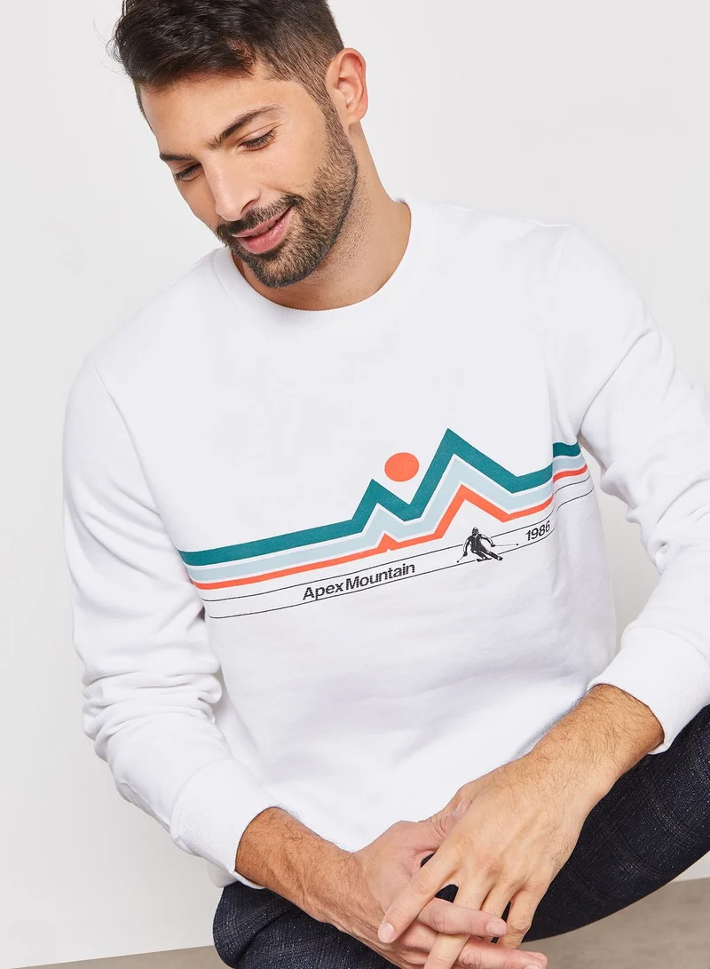 BURTON Mountain Printed  Sweatshirt