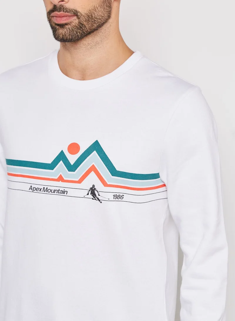 BURTON Mountain Printed  Sweatshirt
