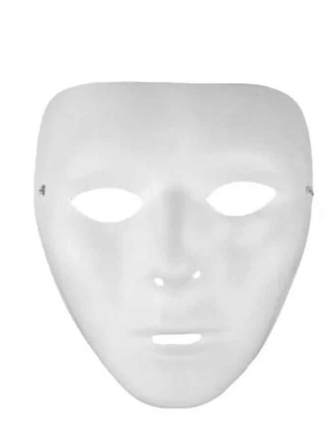Street Dance V Character Death Mask Dancer White Hip Hop Ghost Step Dance Full Face - Image 1