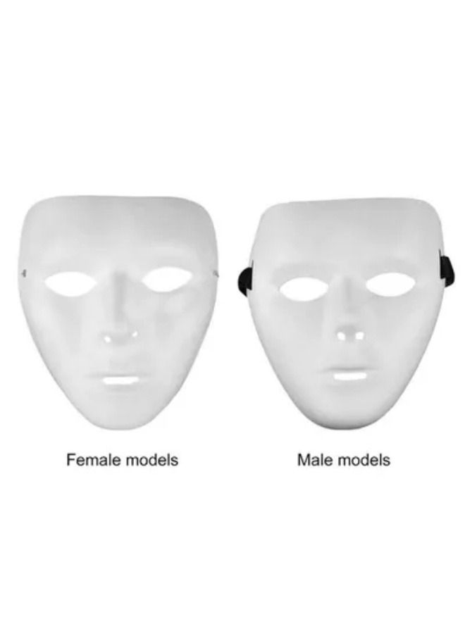 Street Dance V Character Death Mask Dancer White Hip Hop Ghost Step Dance Full Face - Image 2