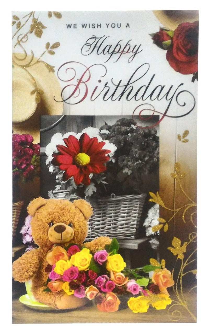 Saugat Traders Saugat Traders Birthday Gift Combo Soft Cap Teddy Birthday Greeting Card Gift for WifeGirlfriendFianceeGirlsFriendKids - Image 2