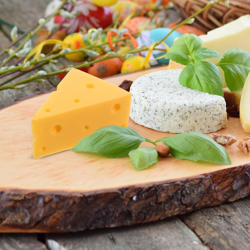 Cheese Toy: Artificial French Cheese Decor - Simulation Dessert Photography Prop - Mini Fake Food - Bakery Simulation Food for Staging Kitchen Counter - Image 4