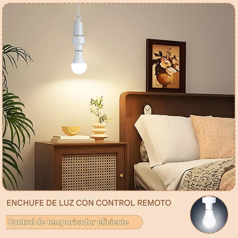 مقبس حائط للضوء بتحكم لاسلكي عن بعد مع مؤقت، مدى 14 مترًا - Image 3