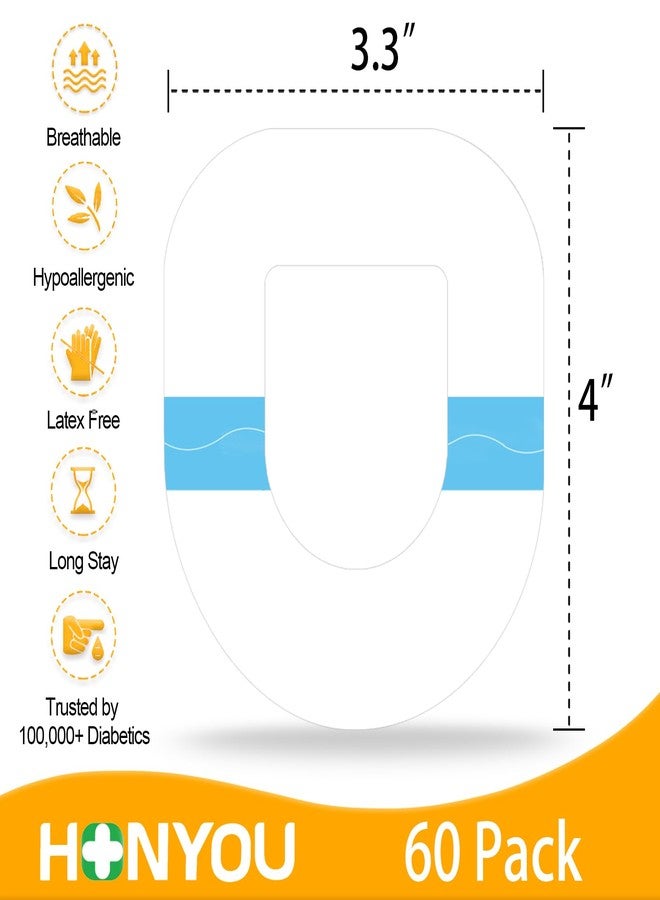 HONYOU 60Pack Omnipod 5 Overpatches Waterproof & Sweatproof, Pod Pals Omni Pod 5 Adhesive Overlay Hypoallergenic & Latex Free Omnipod 5 Adhesive Patches, Transparent - Image 5