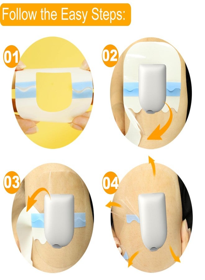 HONYOU 60Pack Omnipod 5 Overpatches Waterproof & Sweatproof, Pod Pals Omni Pod 5 Adhesive Overlay Hypoallergenic & Latex Free Omnipod 5 Adhesive Patches, Transparent - Image 4