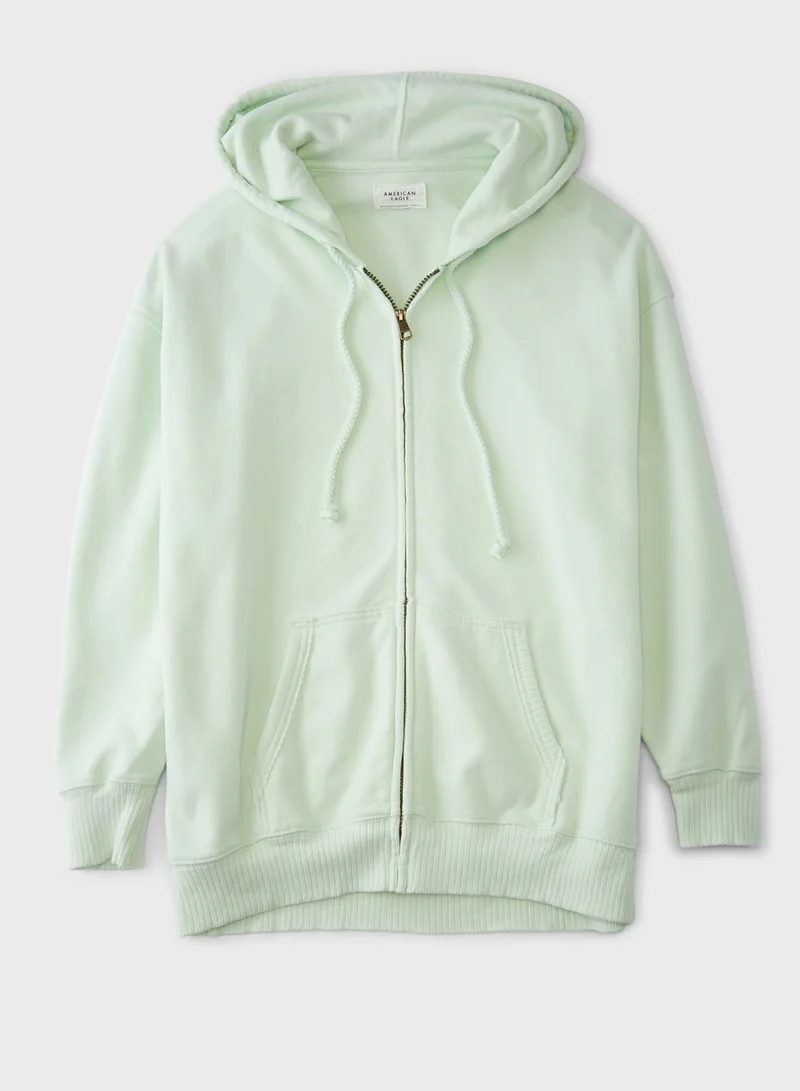 American Eagle Zip Through Hoodie