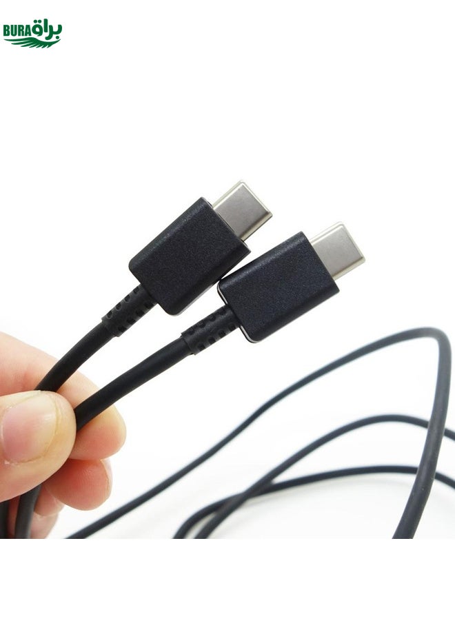 BURAQ XJ-69 2 PCS 1m 3A USB-C / Type-C to Type-C TPU Charging Sync Data Cable for Mobile Phone(Black)  - Image 4
