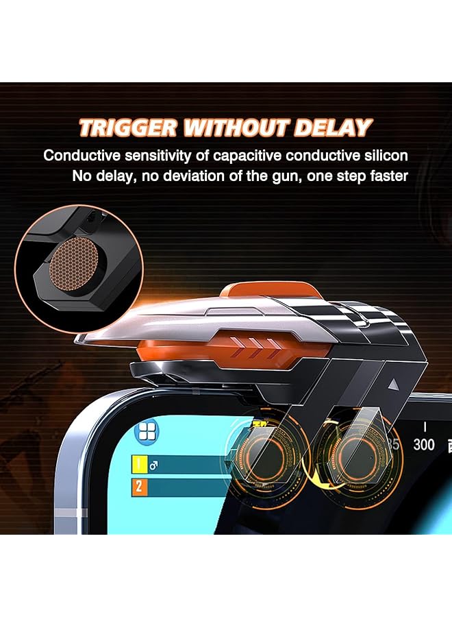 أزرار تحكم ببجي موبايل، 2 قطعة من أزرار تحكم ببجي لمعظم الألعاب، أزرار تحكم بألعاب الجوال، انقر نقرًا مزدوجًا، أزرار تحكم بألعاب حساسة متوافقة مع أنظمة iOS وAndroid وiPad