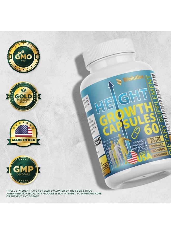 WELLUTION Maximizer Supplement - Natural Pills- Made in USA - with Calcium Supporting Bone Strength - Image 4