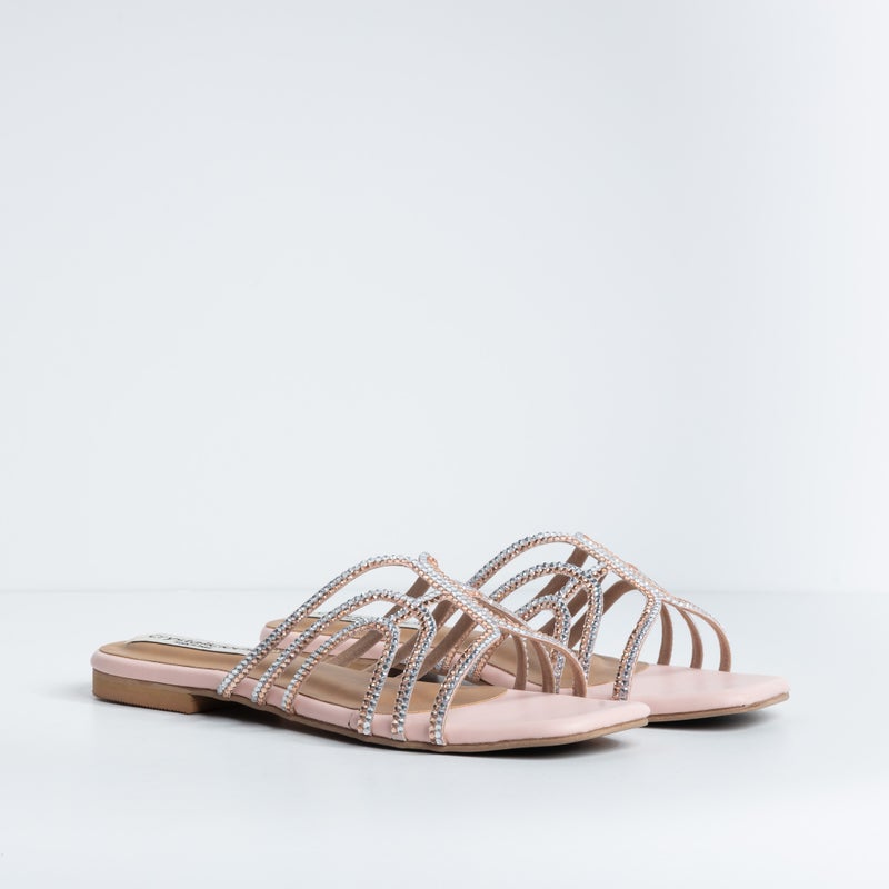 Crystalicious Zeel Handcrafted Women Flat Sandal For Casual Or Formal Outfits, Cruelty-Free - Image 3