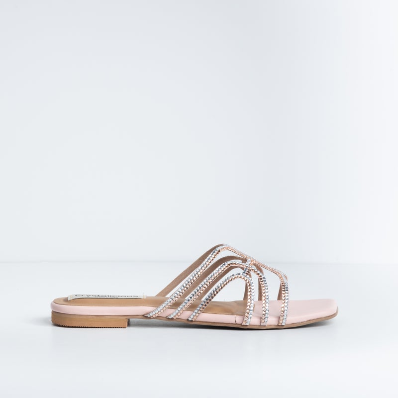 Crystalicious Zeel Handcrafted Women Flat Sandal For Casual Or Formal Outfits, Cruelty-Free - Image 4