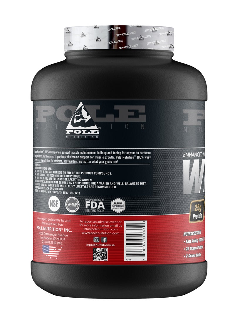 POLE NUTRITION 100% Whey Protein, 25 Grams Of Protein For Muscle Support And Recovery- Double Rich Chocolate, 5lbs (76 Servings)  - Image 3