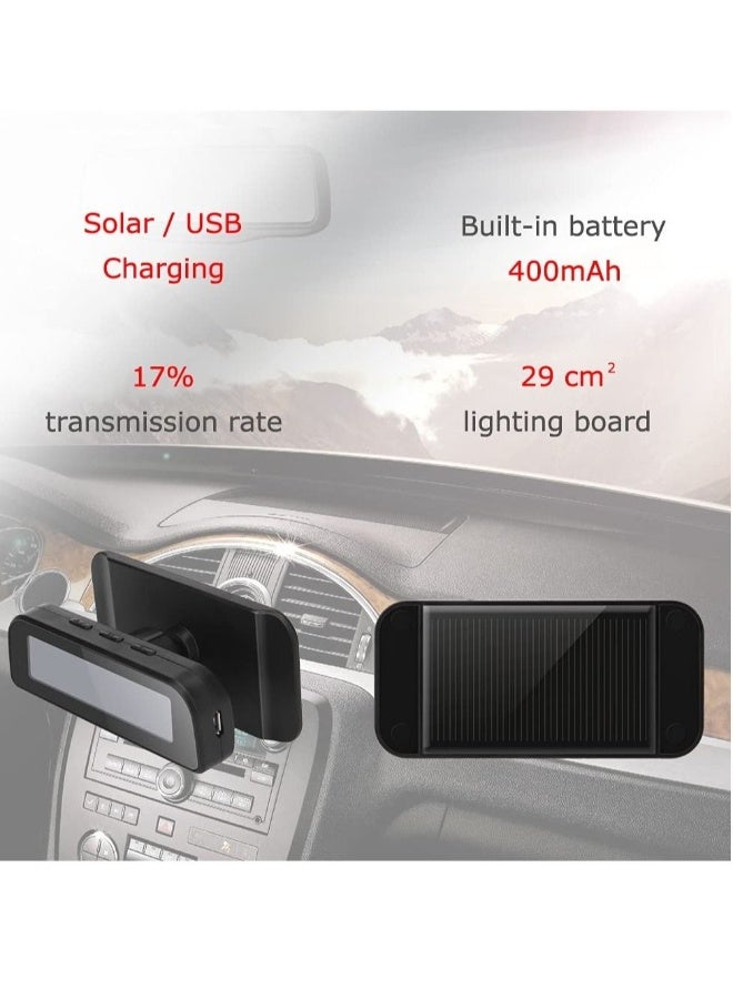 نظام مراقبة ضغط الإطارات نظام مراقبة ضغط الإطارات بالطاقة الشمسية عالمي لاسلكي إنذار سيارة مقاوم للماء حساسات خارجية لشاحنات RV والسيارات - Image 2