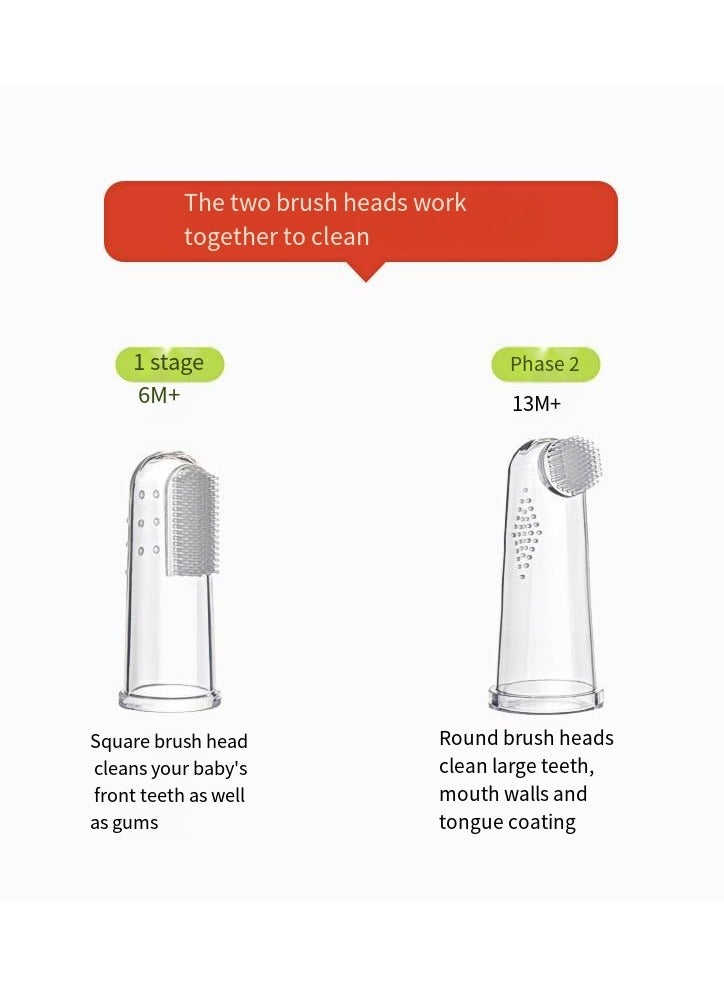 أطفال الهوغوز فرشاة أسنان السيليكون لـ "علكة وأسنان مع كيس - Image 3