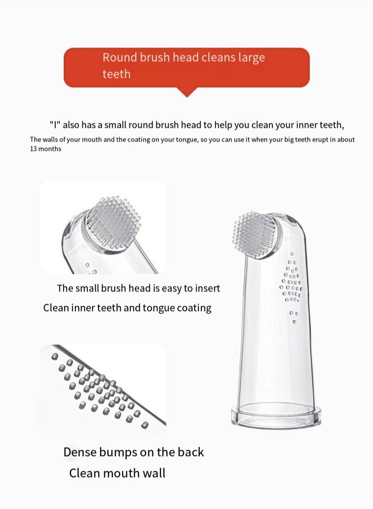 أطفال الهوغوز فرشاة أسنان السيليكون لـ "علكة وأسنان مع كيس - Image 5