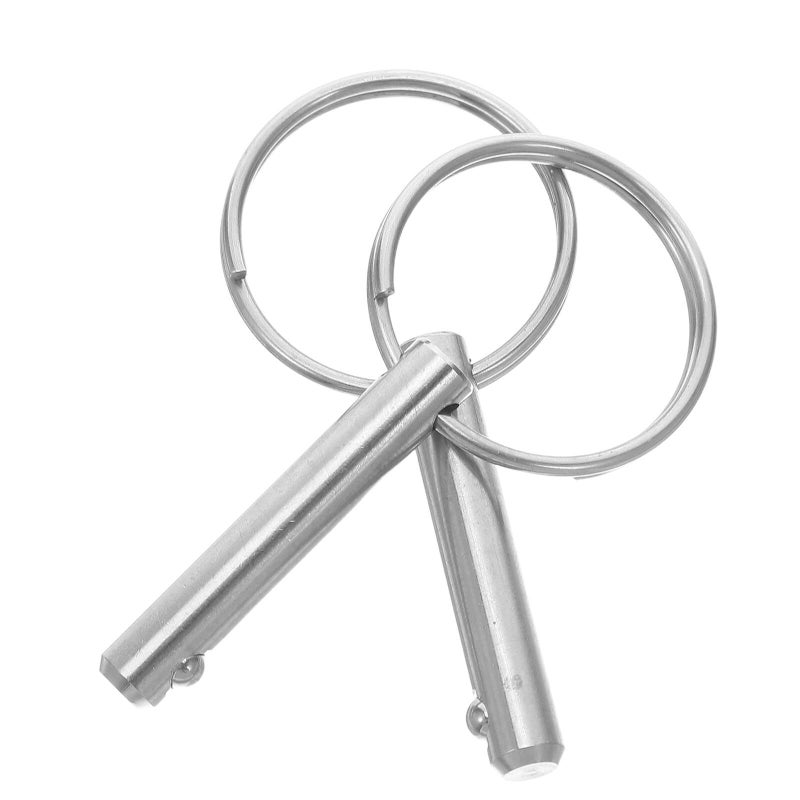 Stainless Steel 6.3x51mm Bimini Top Anchor Quick Release Safety Pins 2pcs Boat Canopy Hardware Replacement for Boating Sailing - Image 2