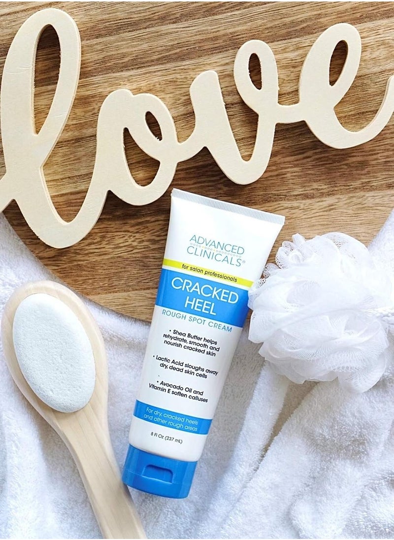 Advanced Clinicals Advanced Clinicals Cracked Heel Foot Cream Skin Care Moisturizer Lotion For Feet W/Shea Butter | Helps Heal Cracked Skin, Rough Spots, Calluses, & Dry Skin | Foot Lotion | Hand Lotion| Large 8 Fl Oz  - Image 5