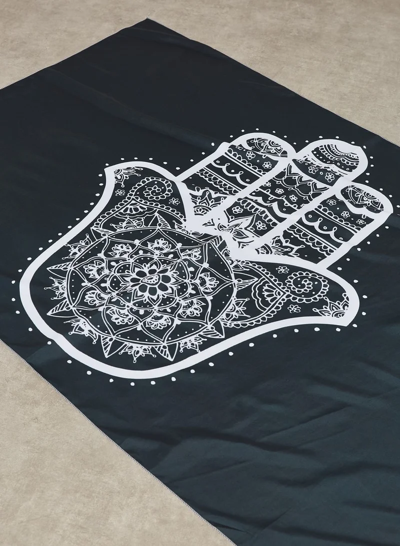 Pink Cactus Hamsa Tapestry