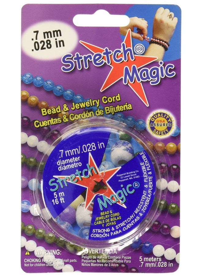 Pepperell - 0.7Mm Stretch Magic Bead And Jewelry Cord 5M Pearl (Smf 2 5) - Image 1