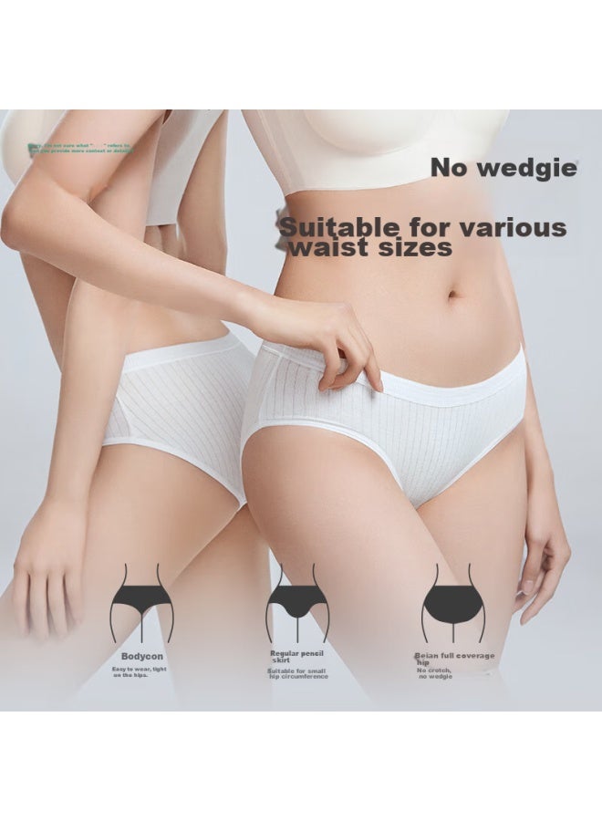 Briars Beianshi Disposable Women's Underwear, Pure Cotton, No-wash, Portable, Individually Packaged, Women's White - Image 4