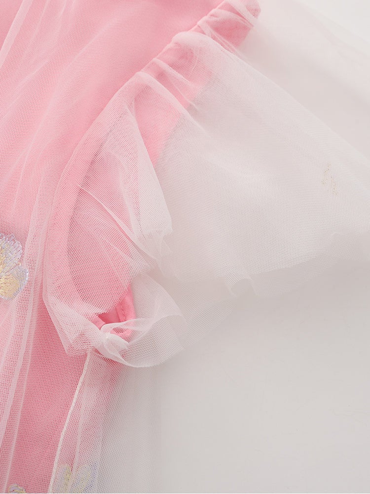 بالابالا فستان تل بتطريز للبنات - Image 4