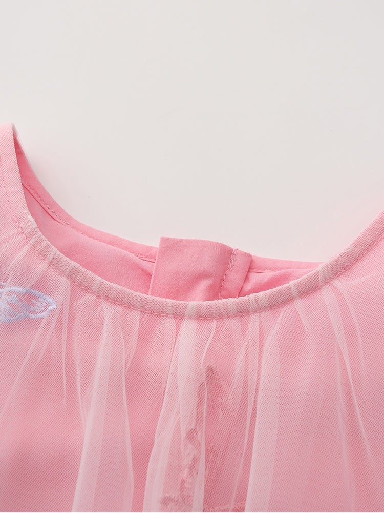 بالابالا فستان تل بتطريز للبنات - Image 3