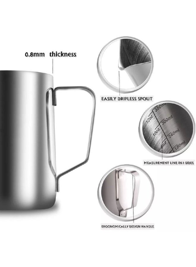 Milk steamer with internal stainless steel inserts - Image 2