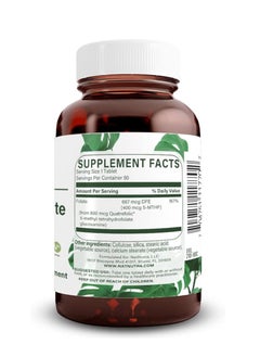 Natural Nutra Methyl Folate 400 mcg 90 Veg Tablets  - Image 2