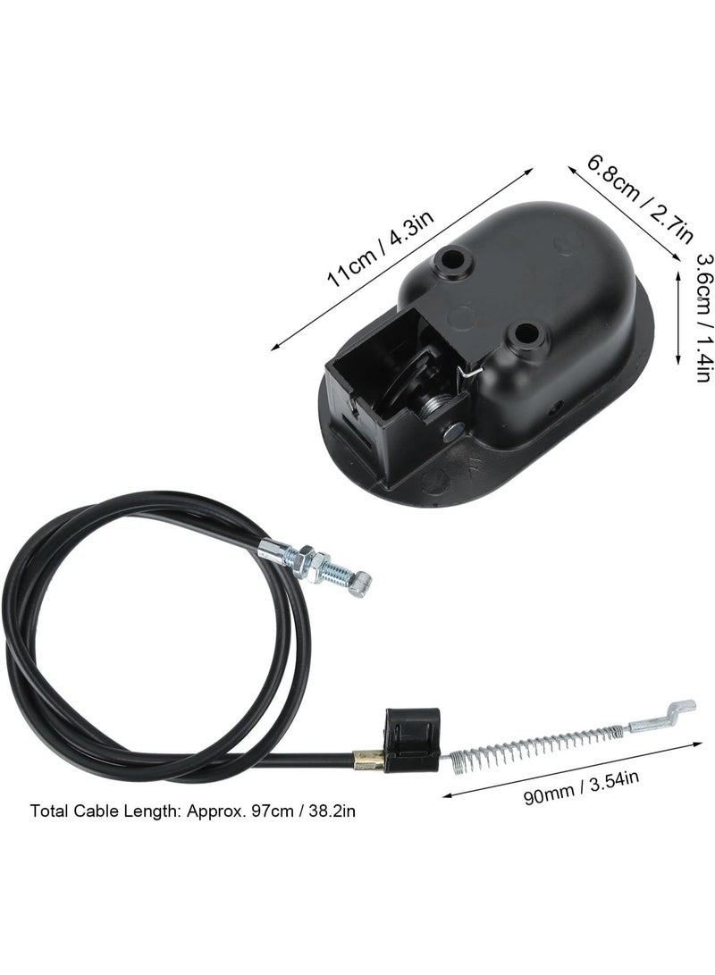 Relex Recliner Replacement Parts, Universal Black Metal Pull Recliner Handle with Cable, fits Recliner Couch Style Pull Chair Release Handle for Sofa - Image 2