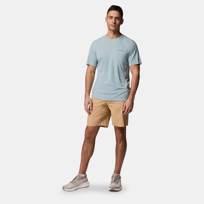 Columbia Blue Men's Zero Rules Light Technical Hiking T-Shirt for Men | Best Price UAE