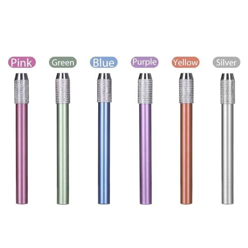 ARROLLIANT Pencil Lengthener Extender Holder FineGood One Head Metal Handle Pen Holder Lengthener, School Office Supplies Art Writing Tool, set of 5pcs - Image 3