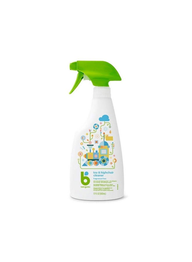 Babyganics - Toy & Highchair Cleaner Spray Fragrance Free 17Oz Spray Bottle - Image 1