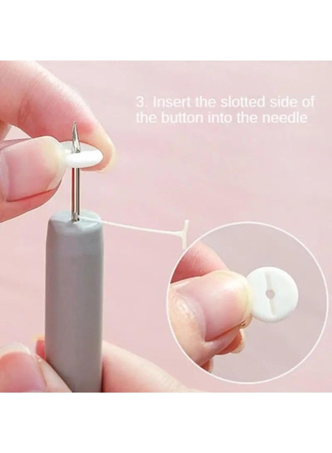 Imported Sheet Clip Syringe Set + 150 Pieces Plastic Fastener + 12 Buttons - For fixing bedspreads and sheets - Image 2