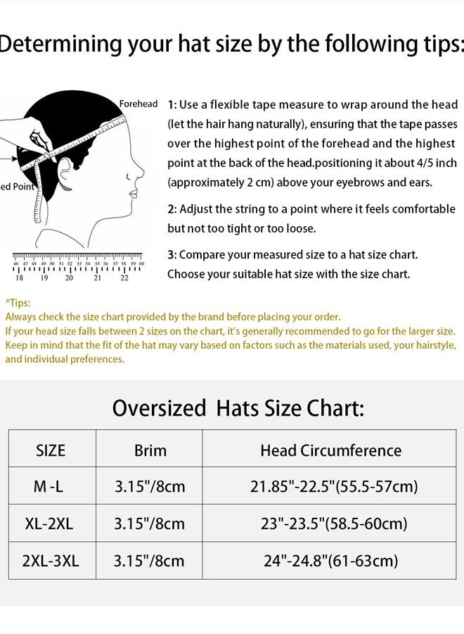 Zylioo Large Head Women's Beach Hats,Men's Straw Panama Hat,Foldable Summer UV Hat,Packable Travel Sun Hats  - Image 4